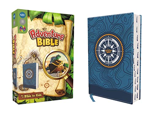 Niv, Adventure Bible, Leathersoft, Blue, Full Color, Thumb Indexed Tabs by Lawrence O Richards, Imitation Leather book cover