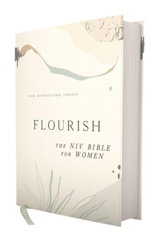 Flourish: The NIV Bible for Women, Hardcover, Multi-Color/Cream, Comfort Print by Livingstone Corporation, Hardcover book cover