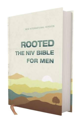 Rooted: The NIV Bible for Men, Hardcover, Cream, Comfort Print by Livingstone Corporation, Hardcover book cover