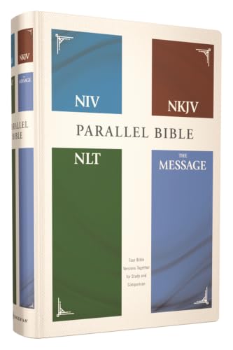 Niv, Nkjv, Nlt, the Message, (Contemporary Comparative) Parallel Bible, Hardcover by Zondervan, Hardcover book cover