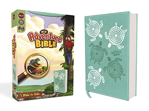 Nkjv, Adventure Bible, Leathersoft, Teal, Full Color by Lawrence O Richards, Imitation Leather book cover