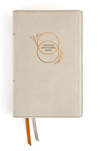 Niv, Couples' Devotional Bible (Build a Biblical Foundation for Your Marriage), Leathersoft, Stone, Comfort Print: Growing Together in Christ by Christianity Today Intl, Imitation Leather book cover