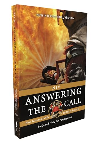 Niv, Answering the Call New Testament with Psalms and Proverbs, Pocket-Sized, Paperback, Comfort Print: Help and Hope for Firefighters by Zondervan, Paperback book cover