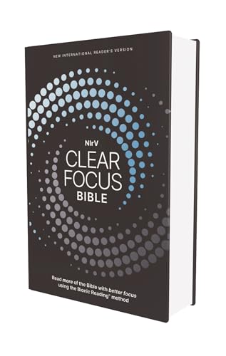 Nirv, Clear Focus Bible, Hardcover, Charcoal/Blue: Read More of the Bible with Better Focus Using the Bionic Reading Method by Zondervan, Hardcover book cover