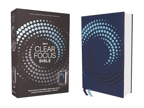 Nirv, Clear Focus Bible, Leathersoft, Navy: Read More of the Bible with Better Focus Using the Bionic Reading Method by Zondervan, Imitation Leather book cover