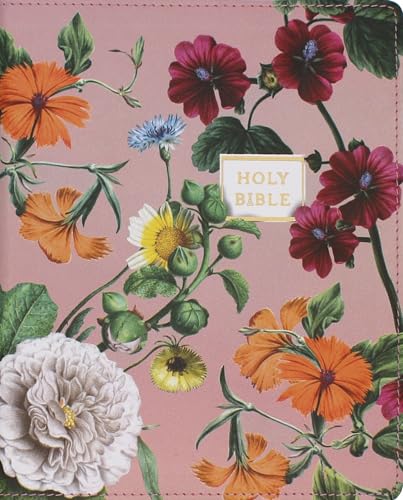 Niv, Artisan Collection Bible, Large Print, Leathersoft, Blush Floral, Red Letter, Comfort Print by Zondervan, Imitation Leather book cover