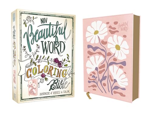 Niv, Beautiful Word Coloring Bible, Leathersoft, Pink: Hundreds of Verses to Color by Zondervan, Imitation Leather book cover