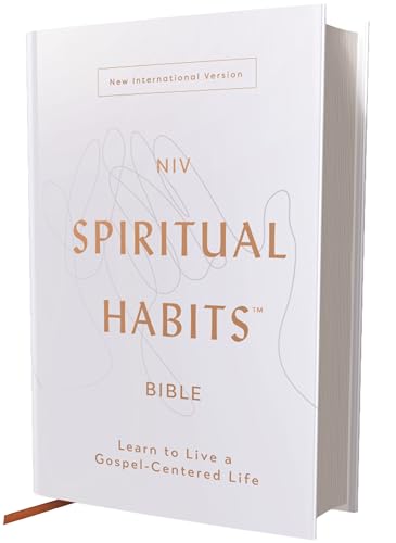 Niv, Spiritual Habits Bible, Hardcover, Red Letter, Comfort Print: Learn to Live a Gospel-Centered Life by Joe Carter, Hardcover book cover