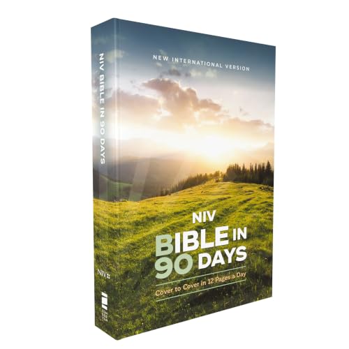 Niv, Bible in 90 Days, Paperback: Cover to Cover in 12 Pages a Day by Ted Cooper Jr, Paperback book cover
