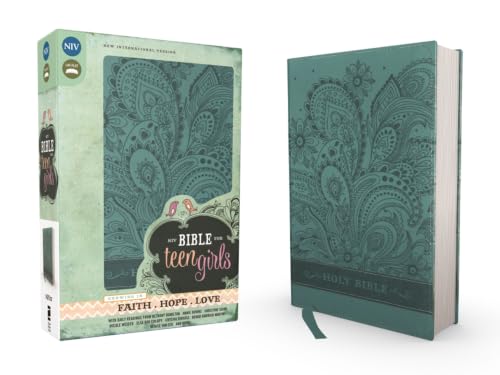 Bible for Teen Girls-NIV: Growing in Faith, Hope, and Love by Zondervan, Imitation Leather book cover
