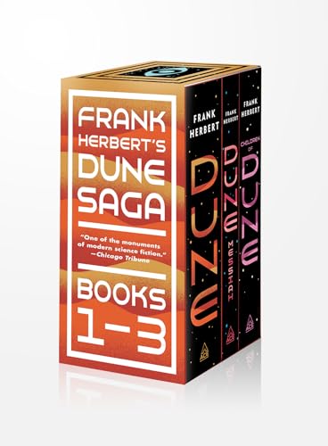Frank Herbert's Dune Saga 3-Book Boxed Set: Dune, Dune Messiah, and Children of Dune book cover