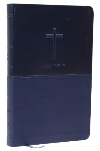 NKJV, Value Thinline Bible, Standard Print, Imitation Leather, Blue, Red Letter Edition by Thomas Nelson, Imitation Leather book cover