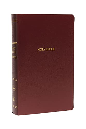NKJV, Gift and Award Bible, Leather-Look, Burgundy, Red Letter Edition by Thomas Nelson, Imitation Leather book cover