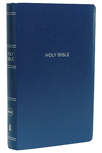 NKJV, Gift and Award Bible, Leather-Look, Blue, Red Letter Edition by Thomas Nelson, Imitation Leather book cover