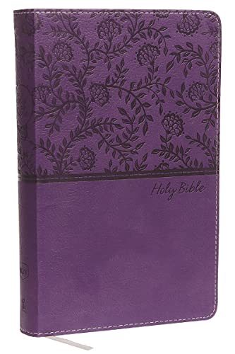 NKJV, Deluxe Gift Bible, Imitation Leather, Purple, Red Letter Edition by Thomas Nelson, Imitation Leather book cover