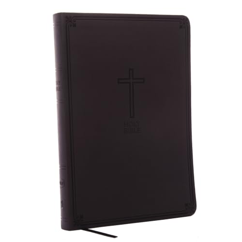 NKJV, Value Thinline Bible, Large Print, Imitation Leather, Black, Red Letter Edition by Thomas Nelson, Imitation Leather book cover