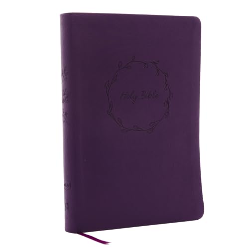 NKJV, Value Thinline Bible, Large Print, Imitation Leather, Purple, Red Letter Edition by Thomas Nelson, Imitation Leather book cover