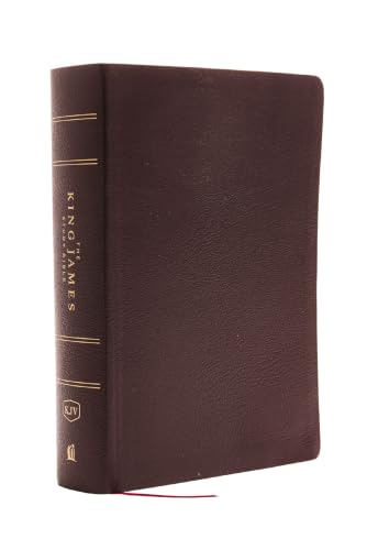 The King James Study Bible, Bonded Leather, Burgundy, Full-Color Edition by Thomas Nelson, Bonded Leather book cover