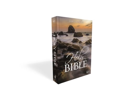 Large Print Bible-NKJV by Thomas Nelson, Paperback book cover