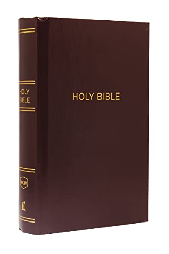 NKJV, Pew Bible, Large Print, Hardcover, Burgundy, Red Letter Edition by Thomas Nelson, Hardcover book cover