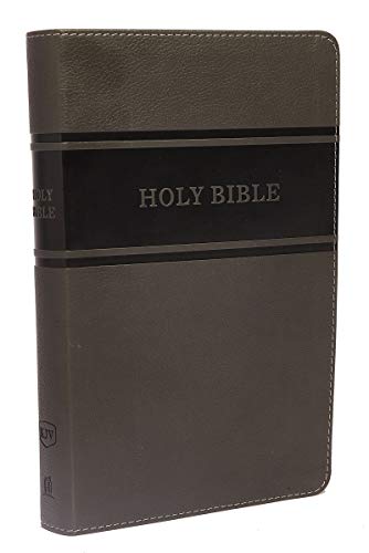 KJV, Deluxe Gift Bible, Imitation Leather, Gray, Red Letter Edition by Thomas Nelson, Imitation Leather book cover