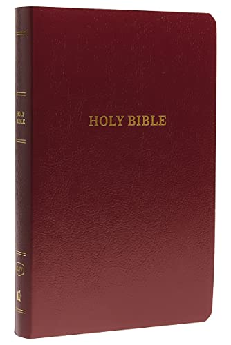 KJV, Gift and Award Bible, Imitation Leather, Burgundy, Red Letter Edition by Thomas Nelson, Imitation Leather book cover