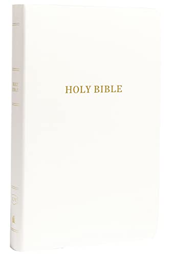 KJV, Gift and Award Bible, Imitation Leather, White, Red Letter Edition by Thomas Nelson, Imitation Leather book cover