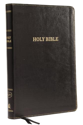 KJV, Thinline Bible, Large Print, Imitation Leather, Black, Red Letter Edition by Thomas Nelson, Imitation Leather book cover