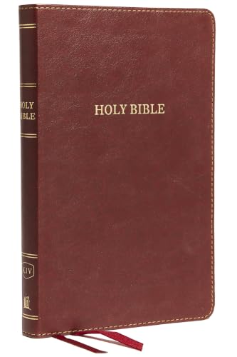 KJV, Thinline Bible, Standard Print, Imitation Leather, Burgundy, Red Letter Edition by Thomas Nelson, Imitation Leather book cover