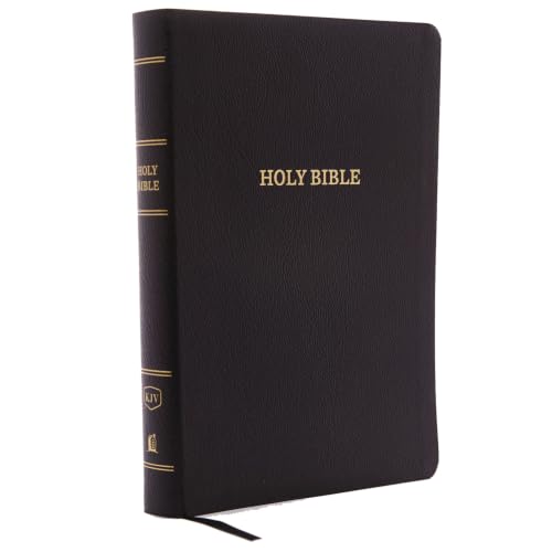 KJV, Reference Bible, Giant Print, Bonded Leather, Black, Red Letter Edition by Thomas Nelson, Bonded Leather book cover