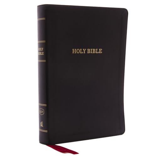 KJV, Deluxe Reference Bible, Giant Print, Imitation Leather, Black, Red Letter Edition by Thomas Nelson, Imitation Leather book cover