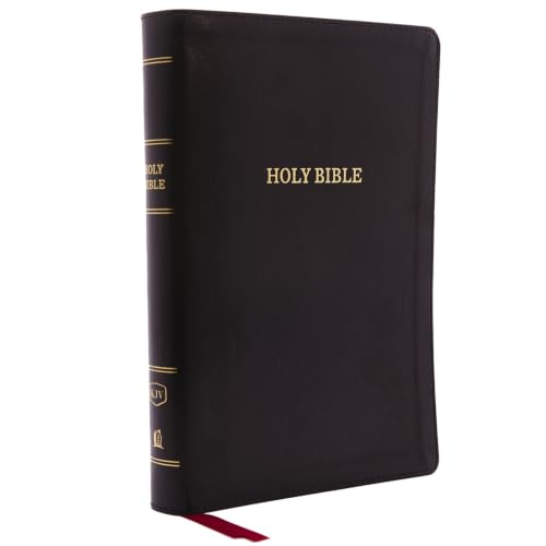 KJV, Deluxe Reference Bible, Giant Print, Imitation Leather, Black, Indexed, Red Letter Edition by Thomas Nelson, Imitation Leather book cover