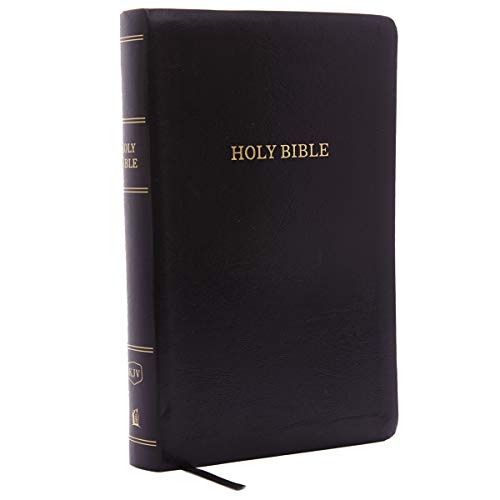 KJV, Reference Bible, Personal Size Giant Print, Leather-Look, Black, Red Letter Edition by Thomas Nelson, Imitation Leather book cover