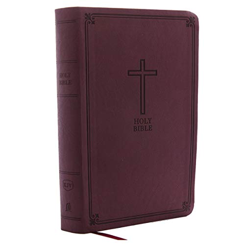 KJV, Reference Bible, Personal Size Giant Print, Imitation Leather, Burgundy, Red Letter Edition by Thomas Nelson, Imitation Leather book cover