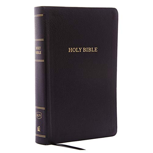 KJV, Reference Bible, Personal Size Giant Print, Bonded Leather, Black, Indexed, Red Letter Edition by Thomas Nelson, Bonded Leather book cover