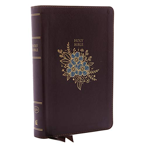 KJV, Deluxe Reference Bible, Personal Size Giant Print, Imitation Leather, Burgundy, Red Letter Edition by Thomas Nelson, Imitation Leather book cover
