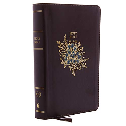 KJV, Deluxe Reference Bible, Personal Size Giant Print, Imitation Leather, Burgundy, Indexed, Red Letter Edition by Thomas Nelson, Imitation Leather book cover