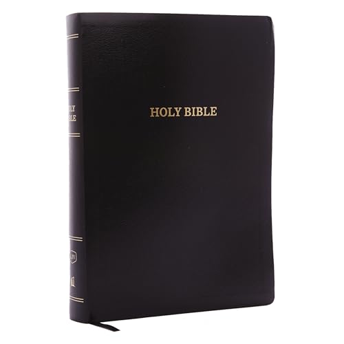 KJV, Reference Bible, Super Giant Print, Leather-Look, Black, Red Letter Edition by Thomas Nelson, Imitation Leather book cover