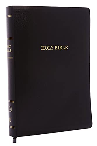 KJV, Reference Bible, Super Giant Print, Leather-Look, Black, Indexed, Red Letter Edition by Thomas Nelson, Imitation Leather book cover