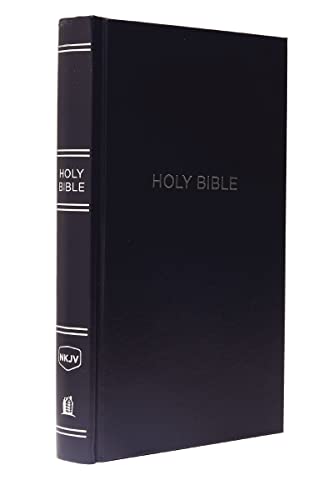 NKJV, Pew Bible, Hardcover, Blue, Red Letter Edition by Thomas Nelson, Hardcover book cover