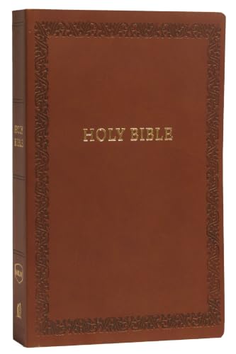 NKJV, Holy Bible, Soft Touch Edition, Imitation Leather, Brown, Comfort Print by Thomas Nelson, Imitation Leather book cover