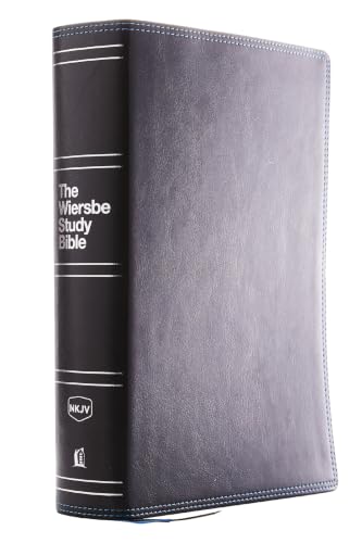Nkjv, Wiersbe Study Bible, Leathersoft, Black, Comfort Print: Be Transformed by the Power of God's Word by Warren W Wiersbe, Imitation Leather book cover