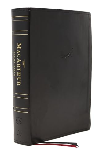Nkjv, MacArthur Study Bible, 2nd Edition, Leathersoft, Black, Comfort Print: Unleashing God's Truth One Verse at a Time by John F MacArthur, Imitation Leather book cover