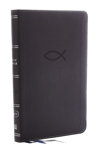 Kjv, Thinline Bible Youth Edition, Leathersoft, Gray, Red Letter Edition, Comfort Print by Thomas Nelson, Imitation Leather book cover