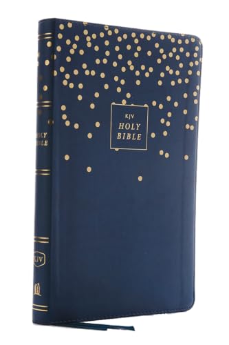 Kjv, Thinline Bible Youth Edition, Leathersoft, Blue, Red Letter Edition, Comfort Print by Thomas Nelson, Imitation Leather book cover