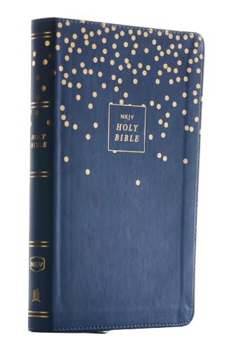 Nkjv, Thinline Bible Youth Edition, Leathersoft, Blue, Red Letter Edition, Comfort Print by Thomas Nelson, Imitation Leather book cover