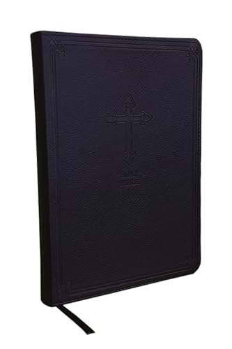 Kjv, Value Thinline Bible, Large Print, Leathersoft, Black, Red Letter Edition, Comfort Print by Thomas Nelson, Imitation Leather book cover