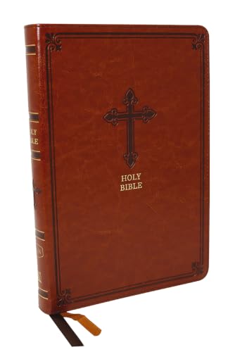 Kjv, Thinline Bible, Leathersoft, Brown, Red Letter Edition, Comfort Print by Thomas Nelson, Imitation Leather book cover