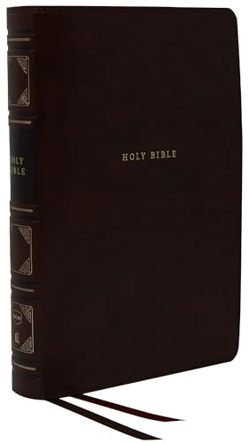 Nkjv, Reference Bible, Classic Verse-By-Verse, Center-Column, Leathersoft, Black, Red Letter Edition, Comfort Print by Thomas Nelson, Imitation Leather book cover