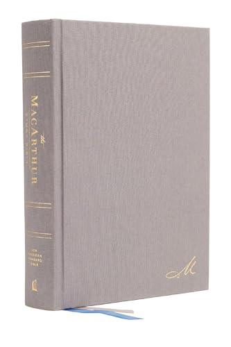Nasb, MacArthur Study Bible, 2nd Edition, Hardcover, Gray, Comfort Print: Unleashing God's Truth One Verse at a Time by John F MacArthur, Hardcover book cover